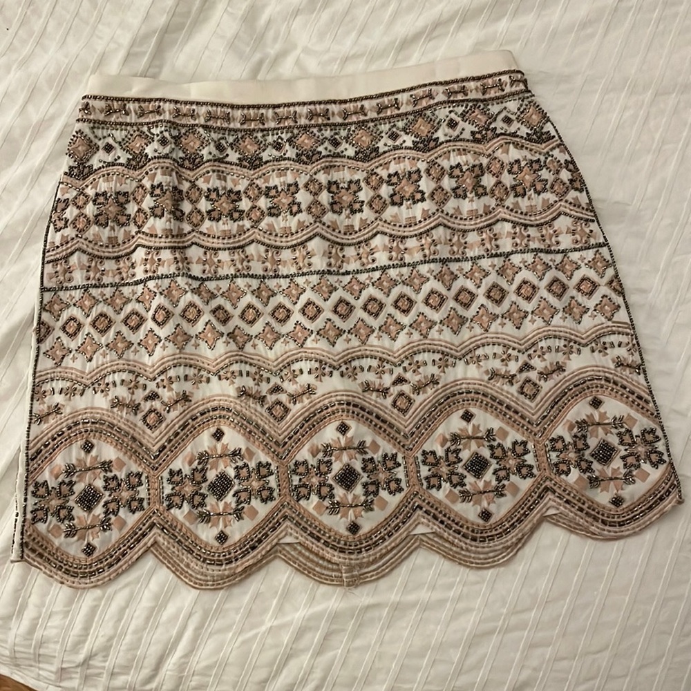 Club Monaco (but no tag) beaded miniskirt